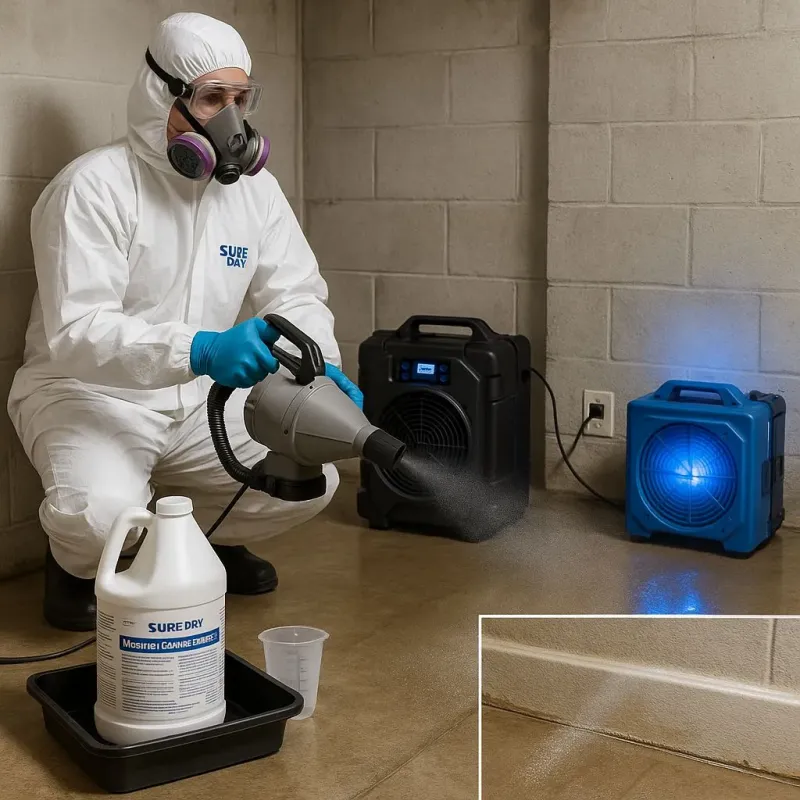 Sanitization and Odor Removal process in Milton, MA